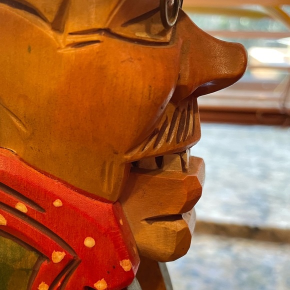 Vintage - Wooden Hand Carved Nutcracker Hobo - Picture 7 of 9